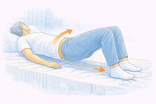 Pelvic tilt exercise for sciatica pain relief - demonstration