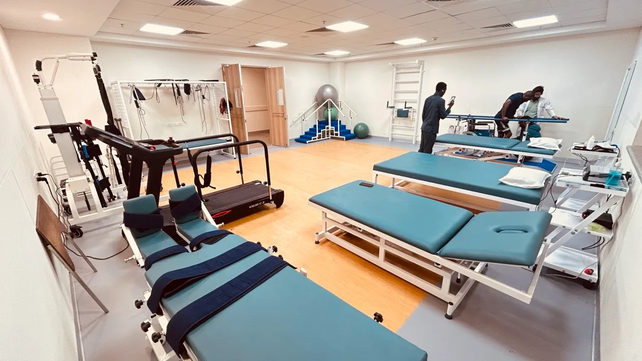 ShardaCare physiotherapy department interior