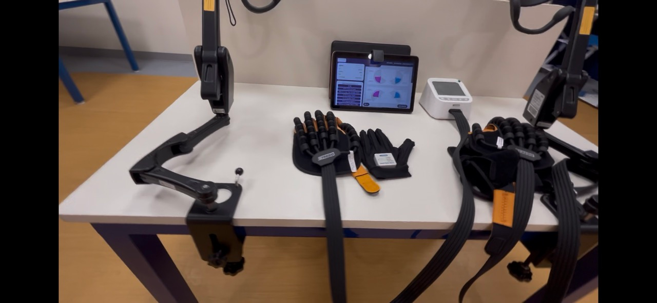 Robotic hand and upper-limb training system at APARC